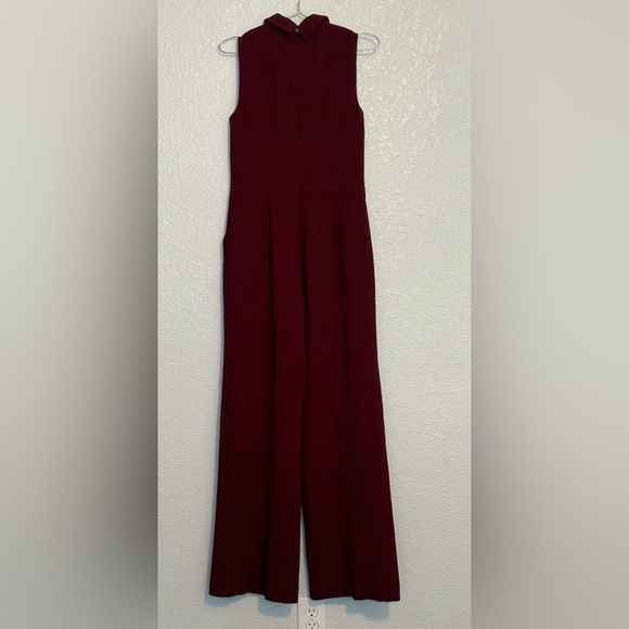 Trina Turk Plum Purple Rumar 2 Embelished Wide Leg Jumpsuit-Women Size 2 - Picture 7 of 9